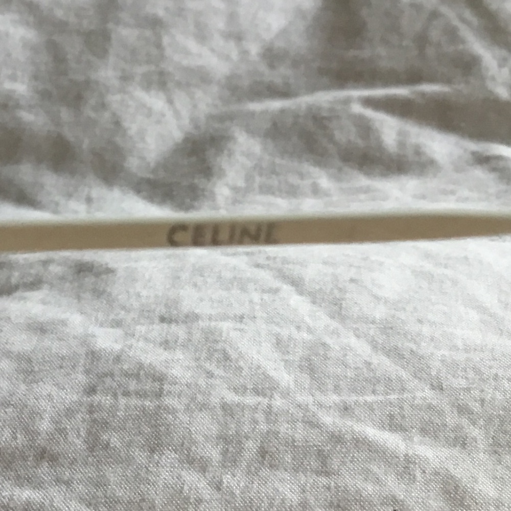 CELINE WHITE SILVER MIRRORED BUTTERFLY SUNGLASSES CL40069U - Picture 8 of 9